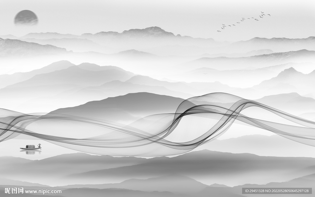 别墅新款意境山水 TiF分层