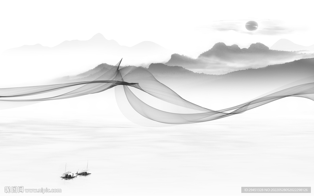 新品中式意境山水 TiF分层