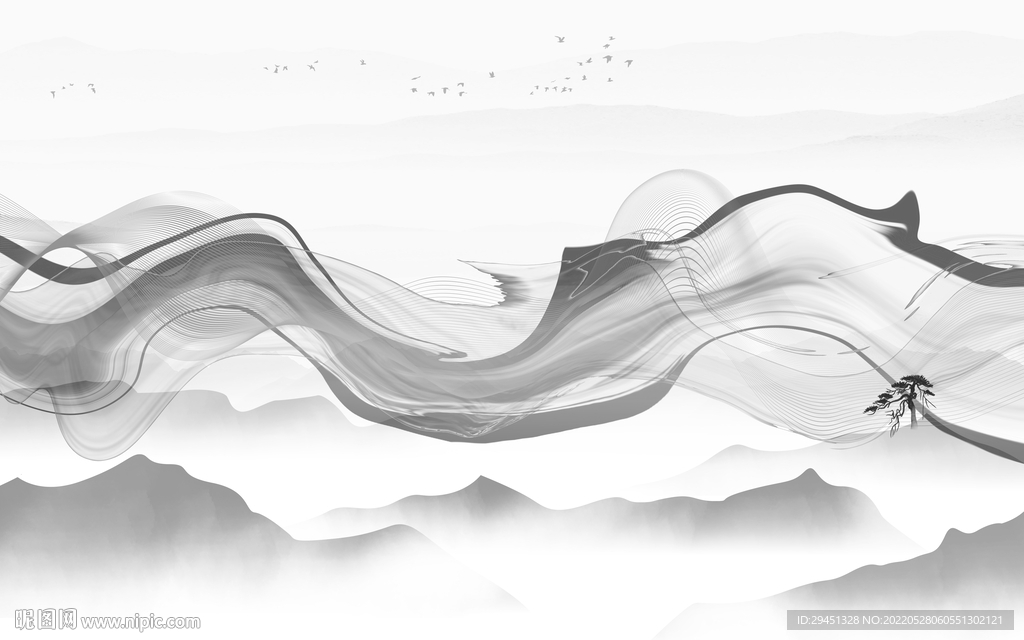 高温烧人气风景山水 TIf分层