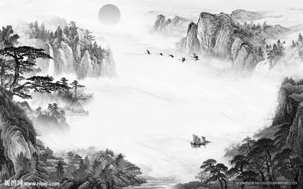 高雅 新款意境山水 TiF分层