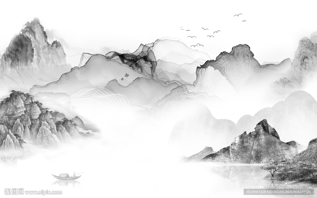 高端山水最新框画 TiF分层