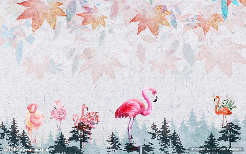 最新背景欧式框画 TIF分层