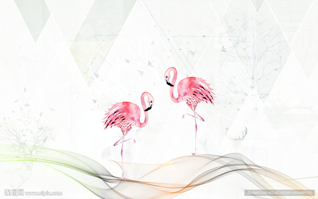 高清 背景欧式框画 TIF分层