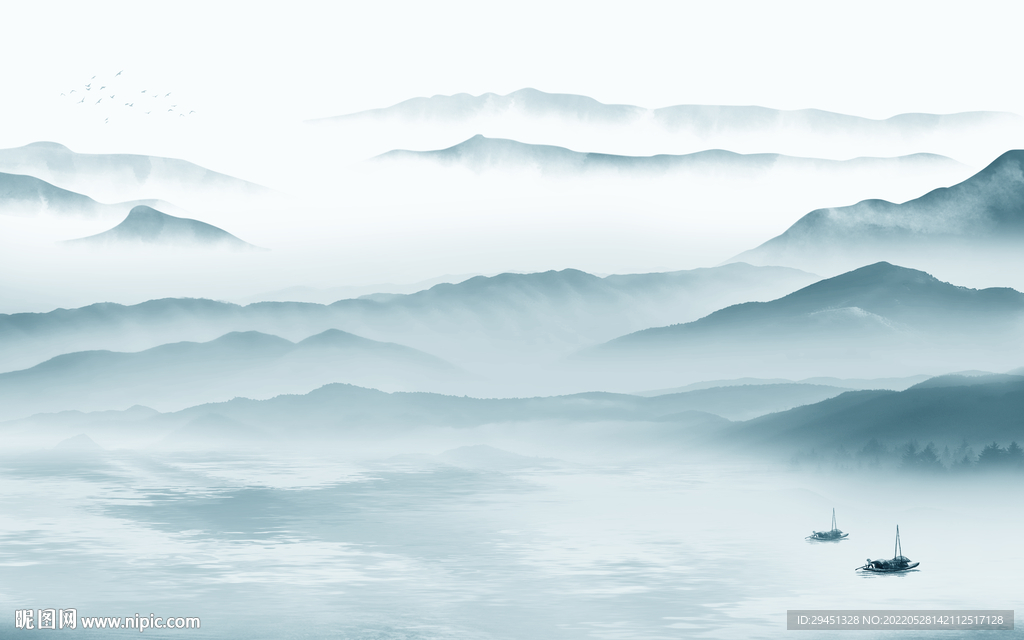 新上架意境客厅墙画 Tif分层