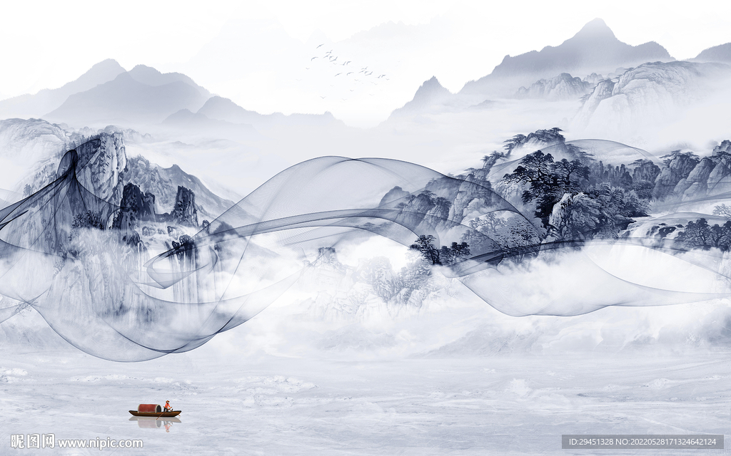 无框画爆款客厅新画 TiF分层