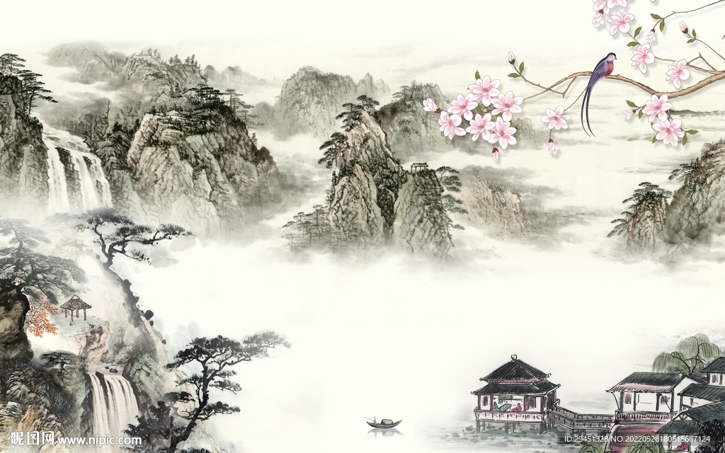 新款 最新墙画 Tif分层