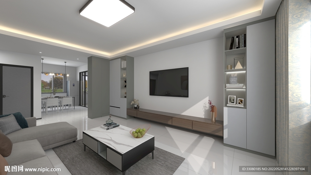 简约客厅装修效果图