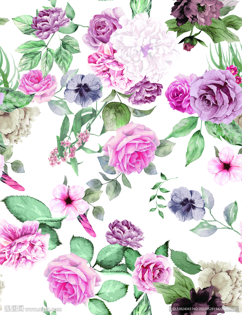 大牌手绘花 玫瑰