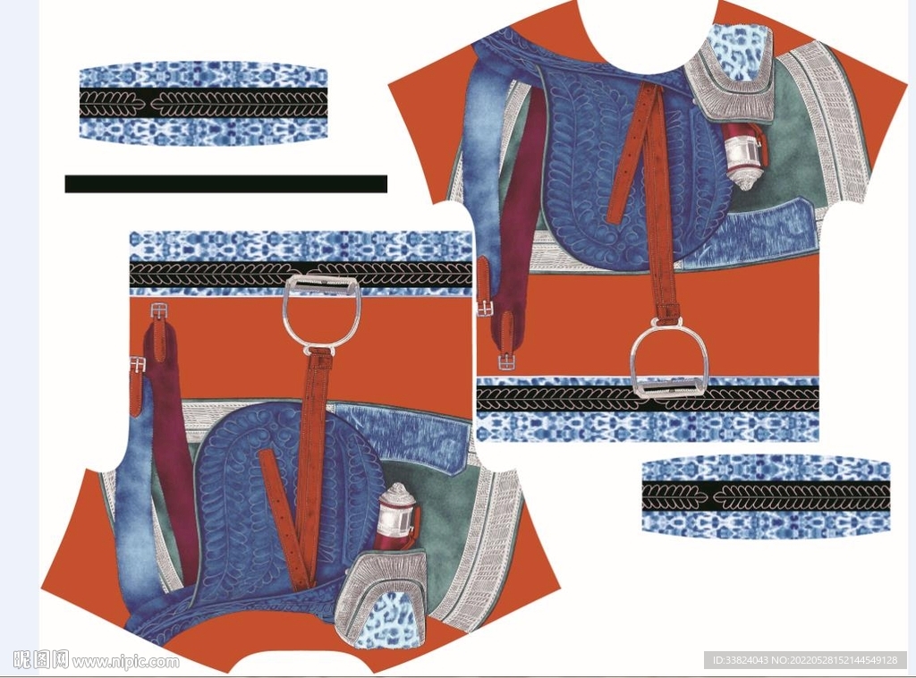 大牌男装 定位花