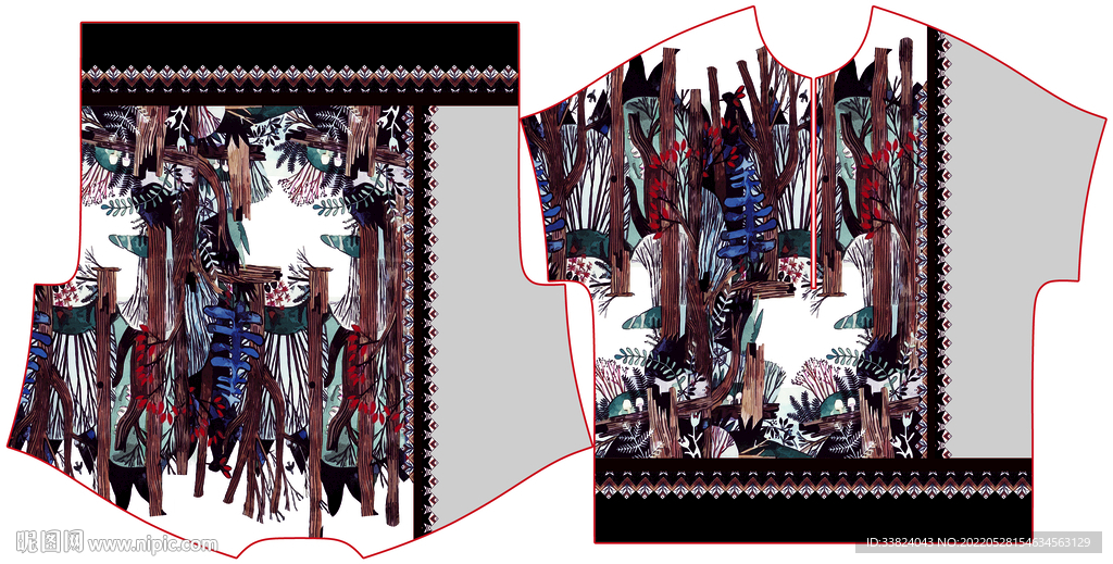 大牌男装 定位花