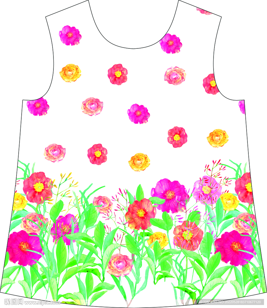 大牌女装 定位花