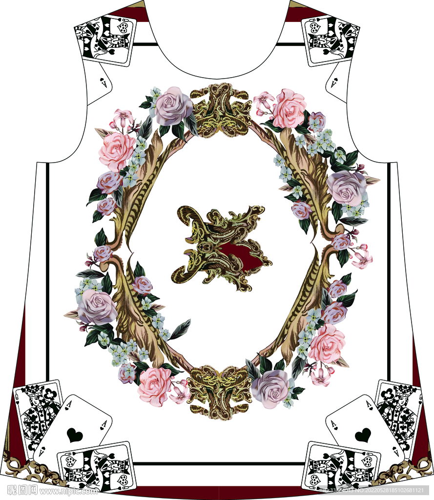 大牌女装 定位花