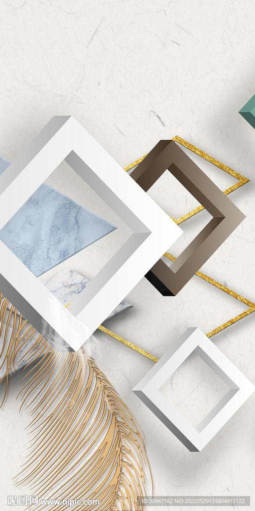 新款 几何新晶瓷画 TIf分层