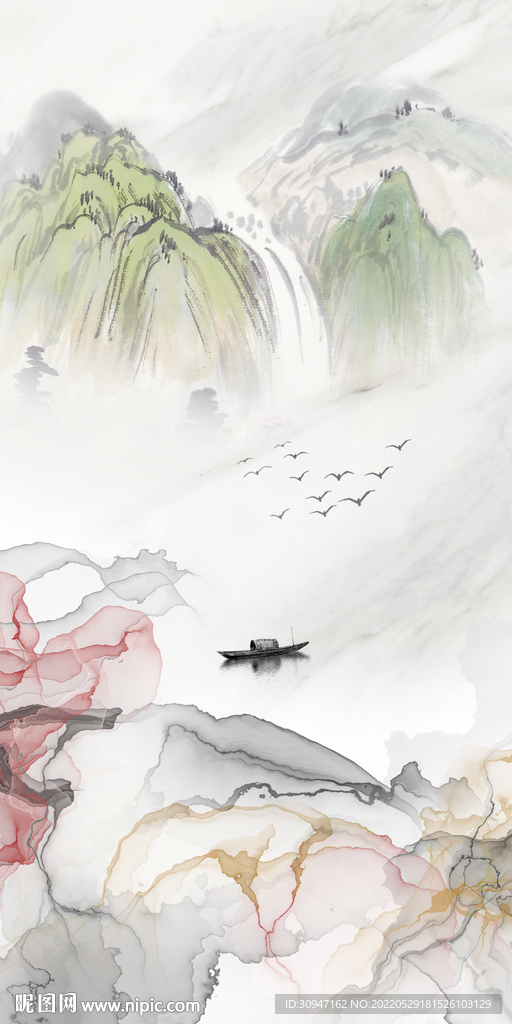 高档新装饰玄关画 TiF分层