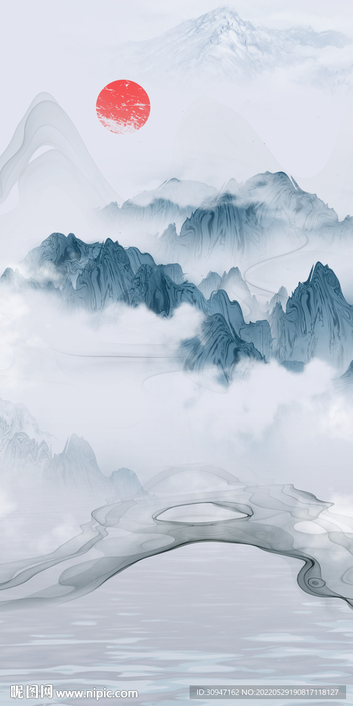 别墅新装饰玄关画 TiF分层