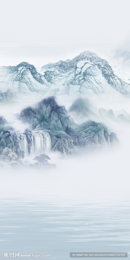 玄关风景无框画 TiF分层