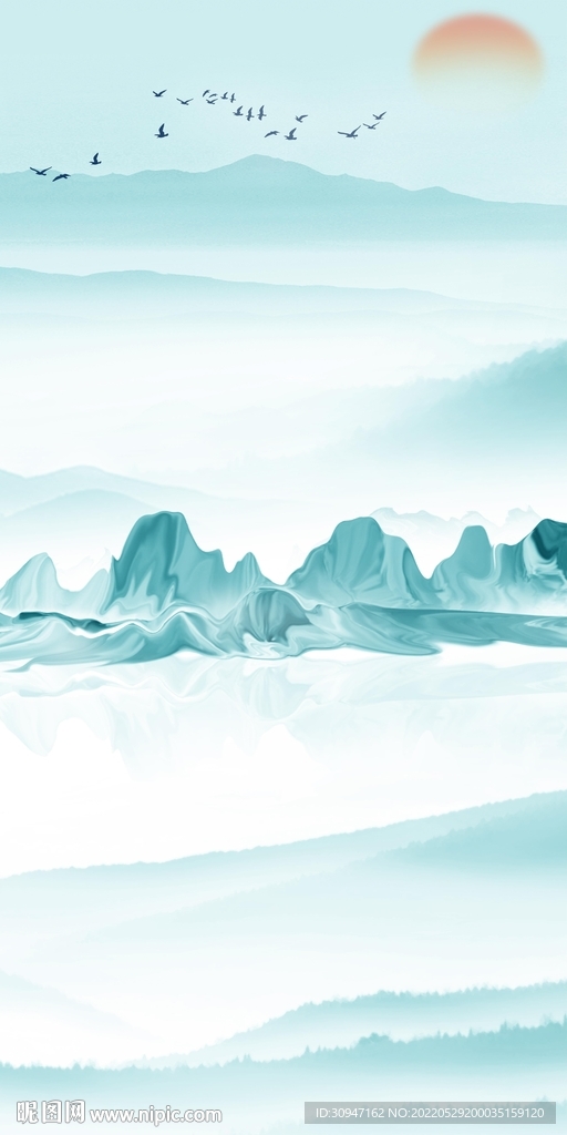 大气玄关风景框画 TiF分层