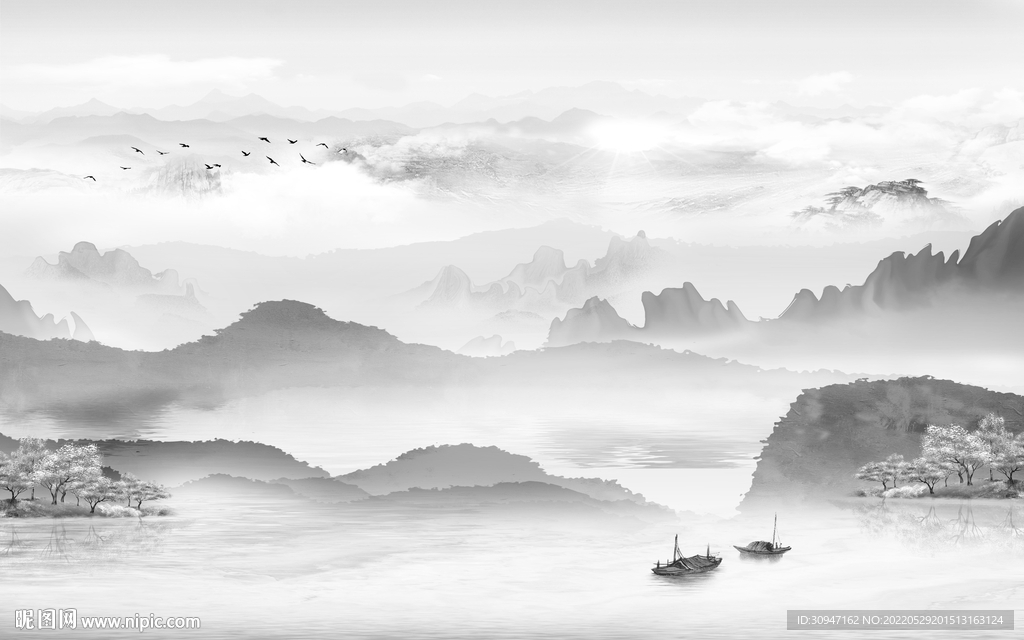 爆款最新风景山水 Tif分层