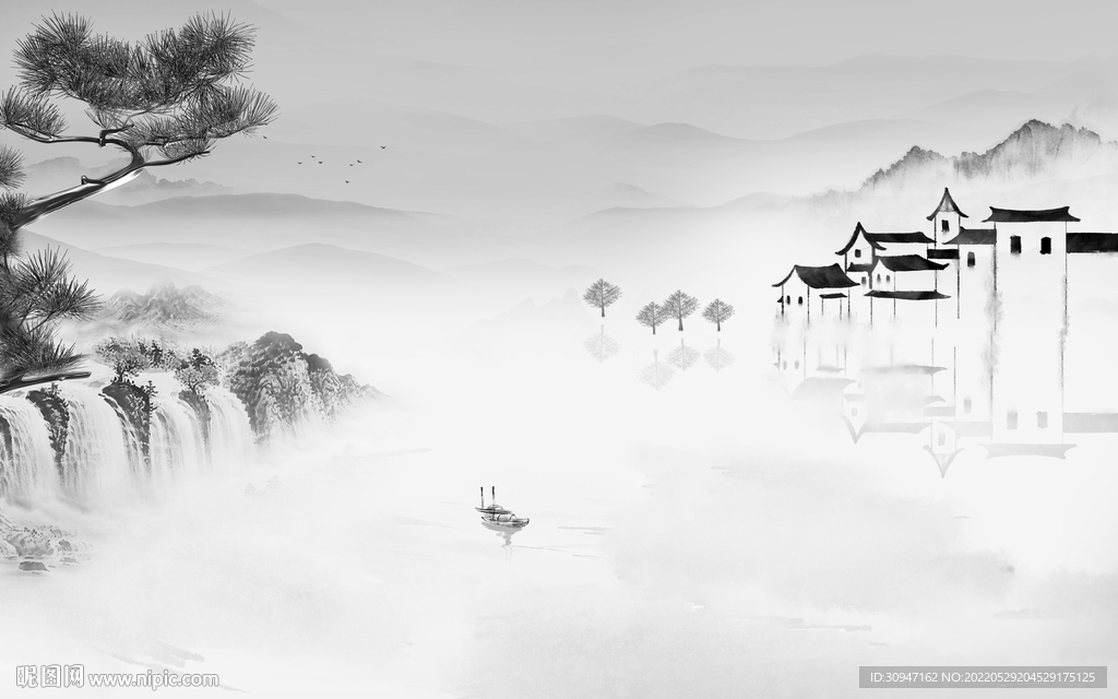 江南爆款风景山水 Tif分层