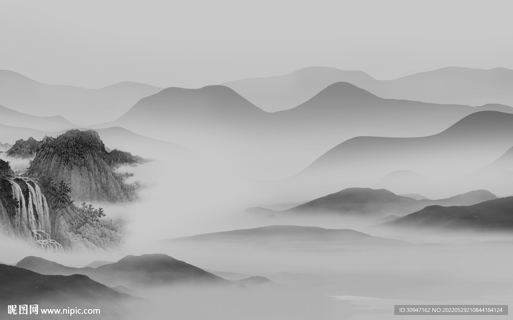 意境爆款风景山水 Tif分层