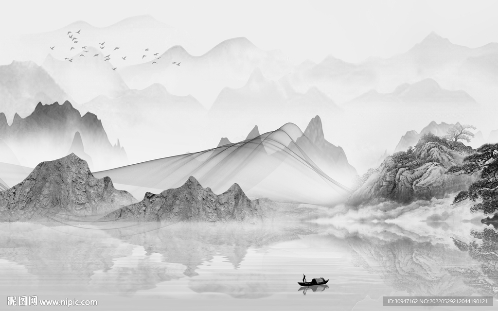 高端爆款风景山水 Tif分层