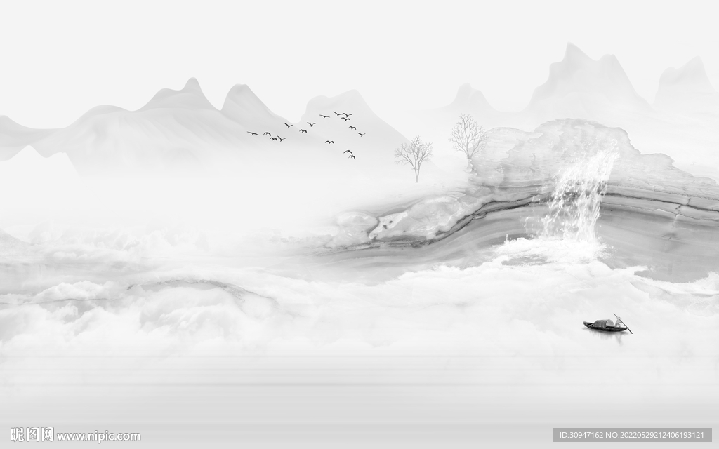 高档爆款风景山水 Tif分层