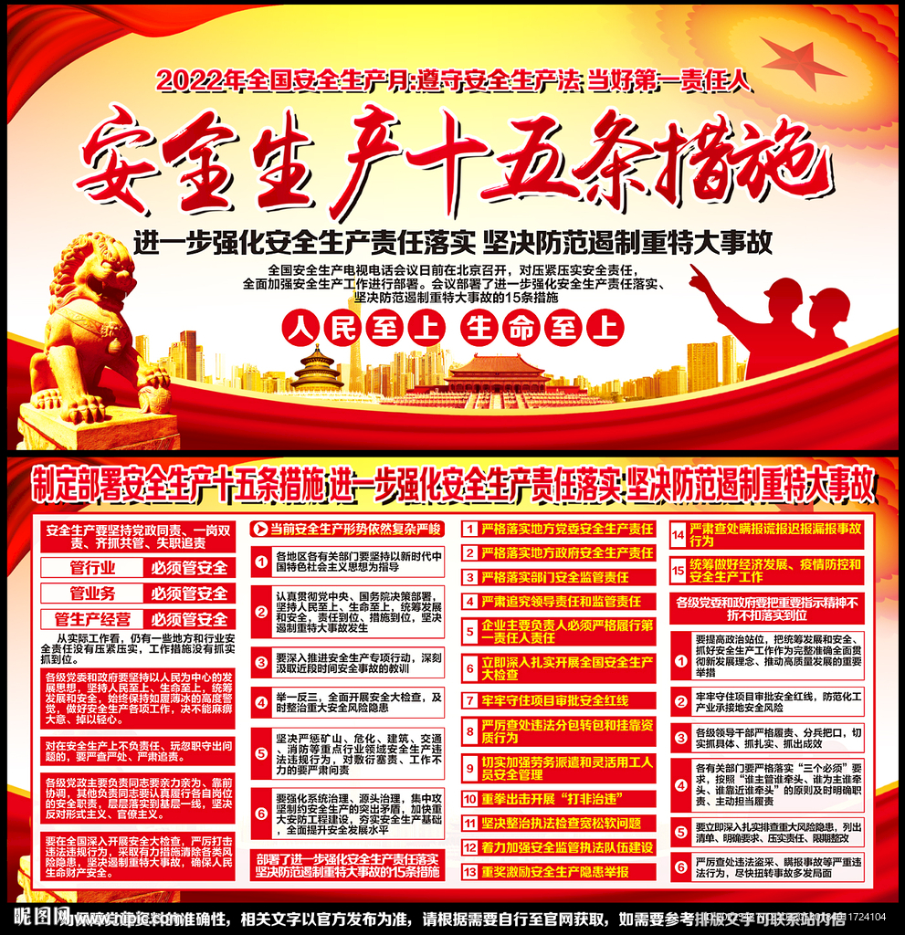 2022年安全月展板