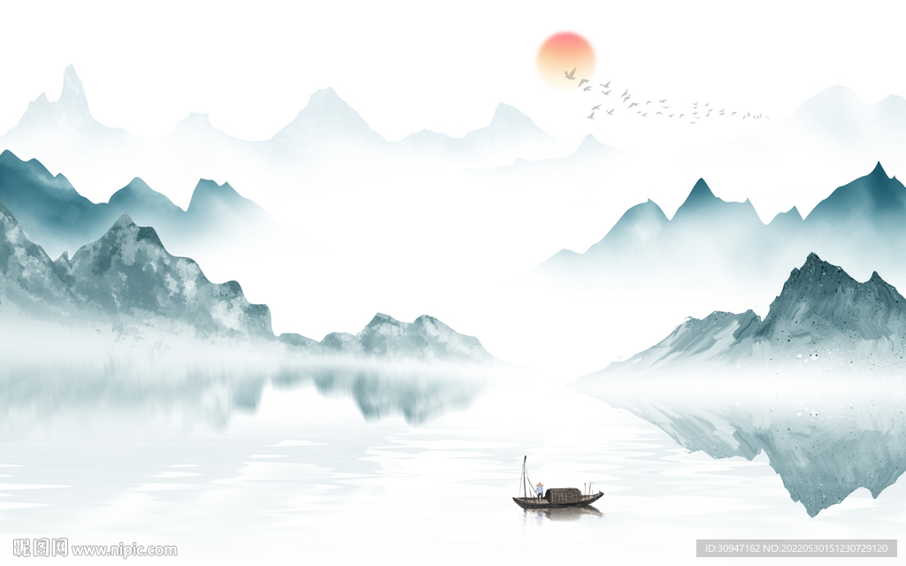 意境新款高雅山水 TIf分层