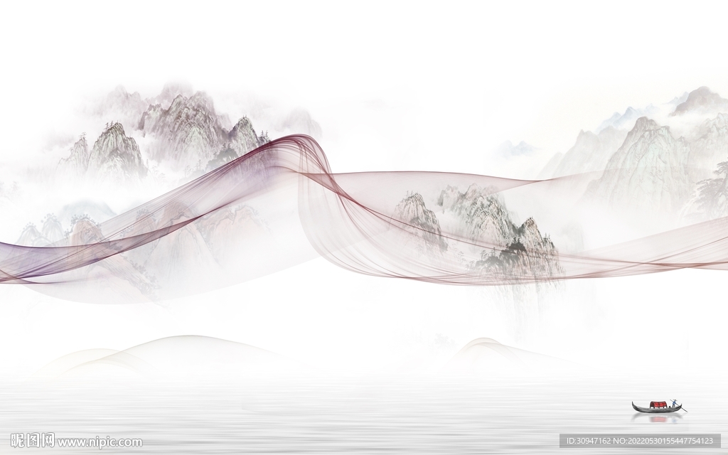 大气新款高雅山水 TIf分层