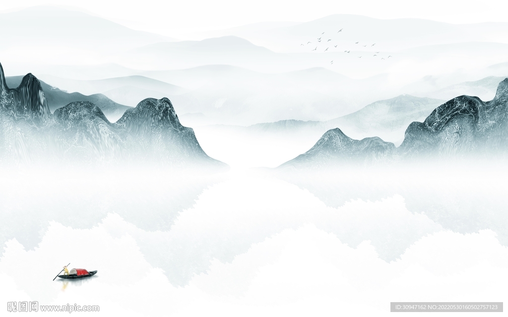 高档新款高雅山水 TIf分层