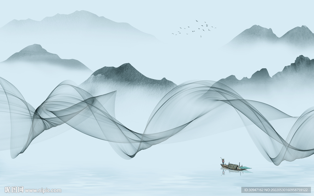 新中式人气高端山水 TIf分层