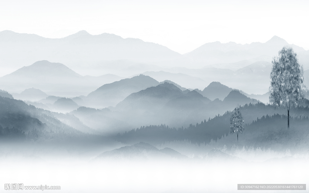 中国风人气高端山水 TIf分层