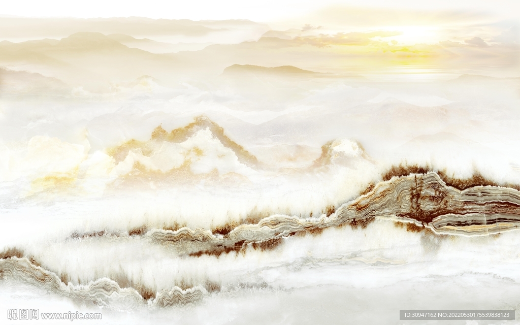 石纹新款高雅山水 TIf分层