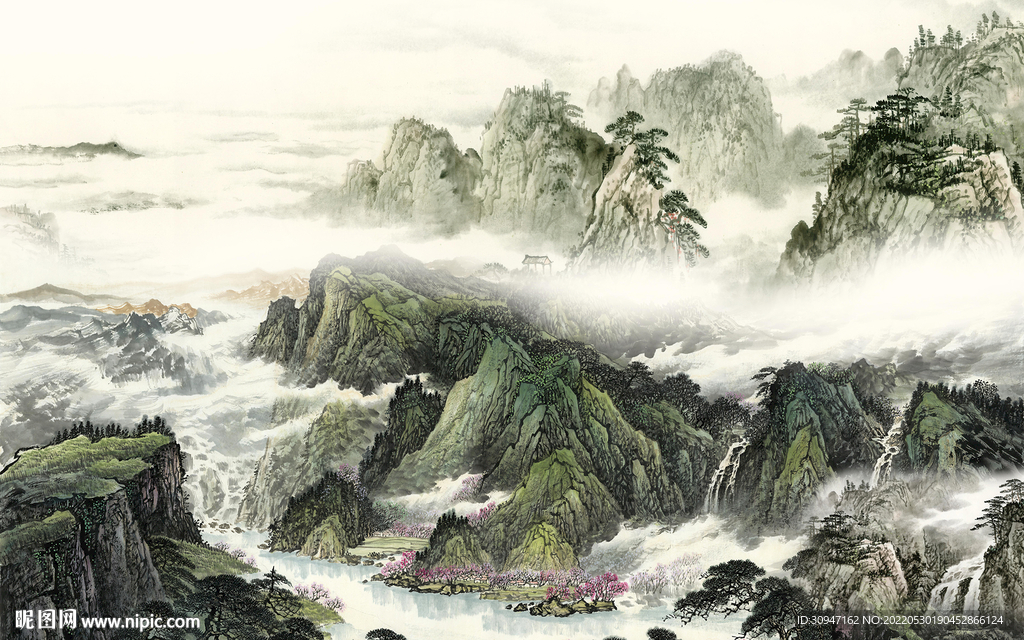 中国风最新山水 TIf分层