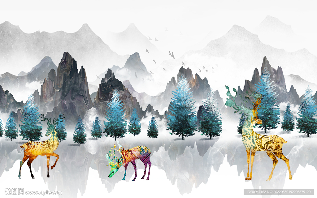 高大上爆款人气山水 TIf分层