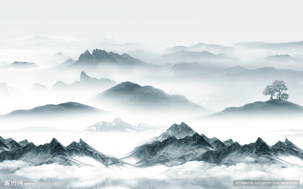 高档风景最新山水 TIf分层