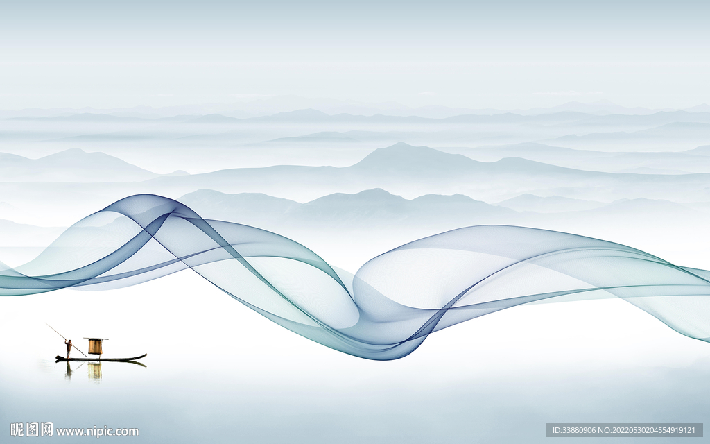 极简高端背景墙画 Tif分层