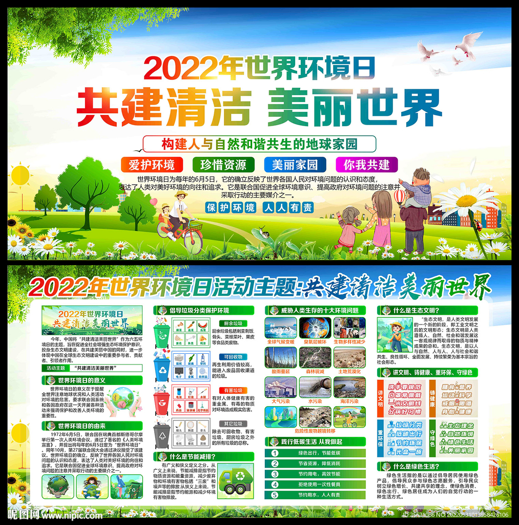2022年环境日宣传展板