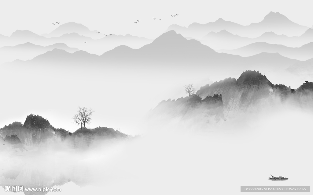 意境大气高端山水 Tif分层