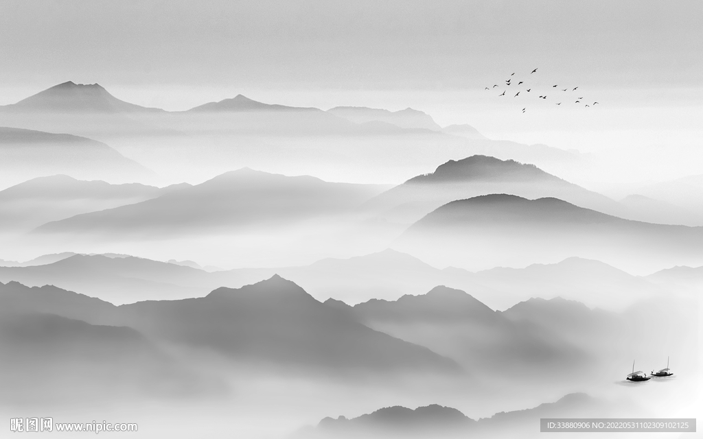 最新意境大气山水 tiF分层