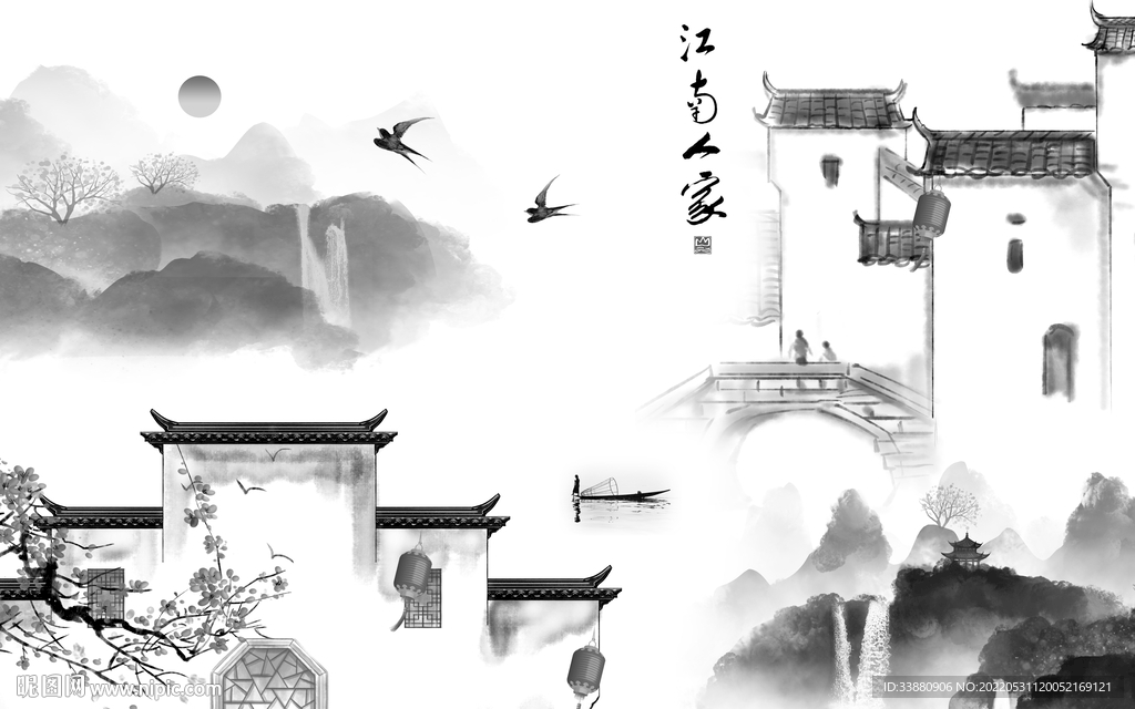 客厅最新高端山水 tiF分层