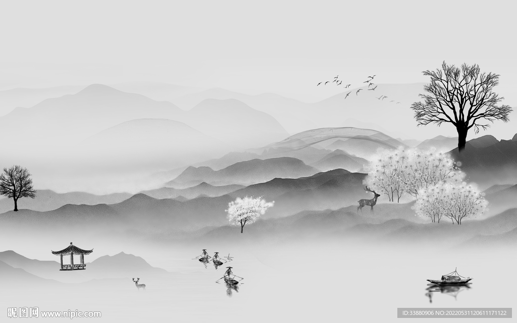 新品最新高端山水 tiF分层