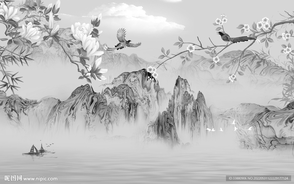 意境 最新高端山水 tiF分层