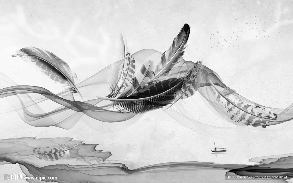 豪华最新款无框画 TIf分层