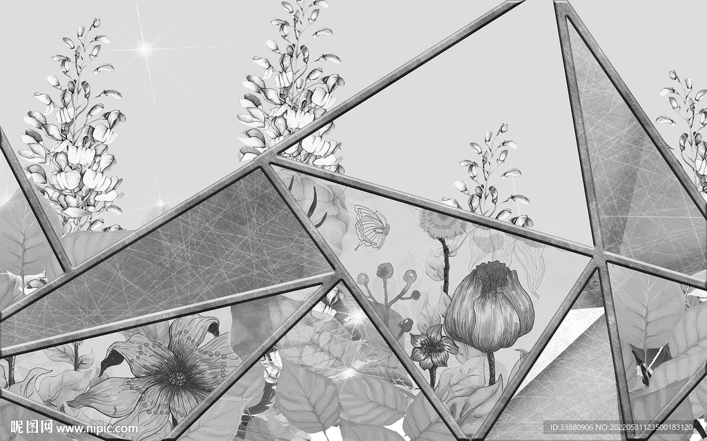 大气最新款无框画 TIf分层