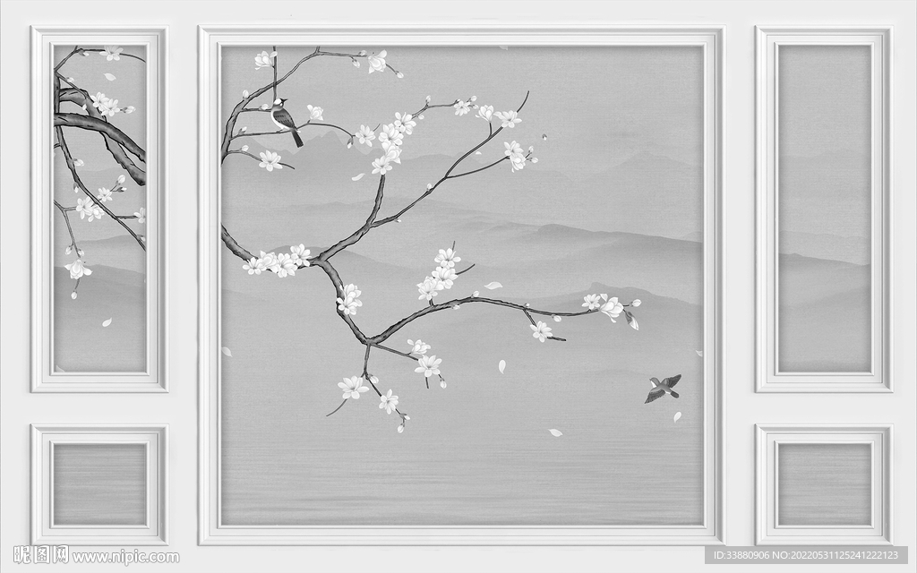 最新现代爆款山水 tiF分层