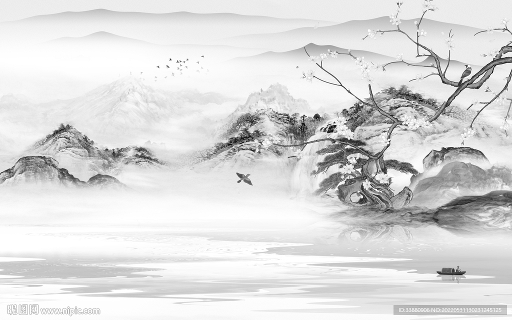 现代最新高端山水 tiF分层