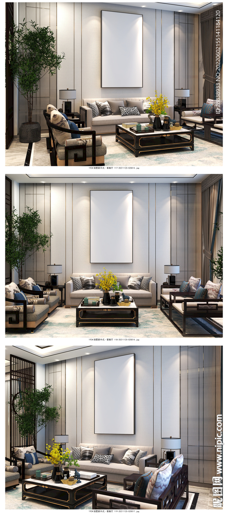 壁画框画样机 装饰画 主图模板