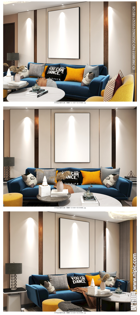 壁画框画样机 装饰画 主图模板