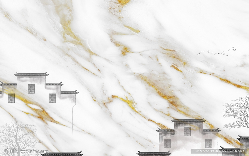 徽派高档鱼肚白纹 TIf分层